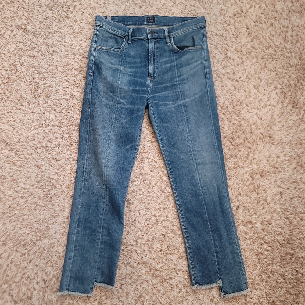 Citizens of Humanity Amari Jeans Womens 29 Blue Step Hem Ankle Seam 1676B-372